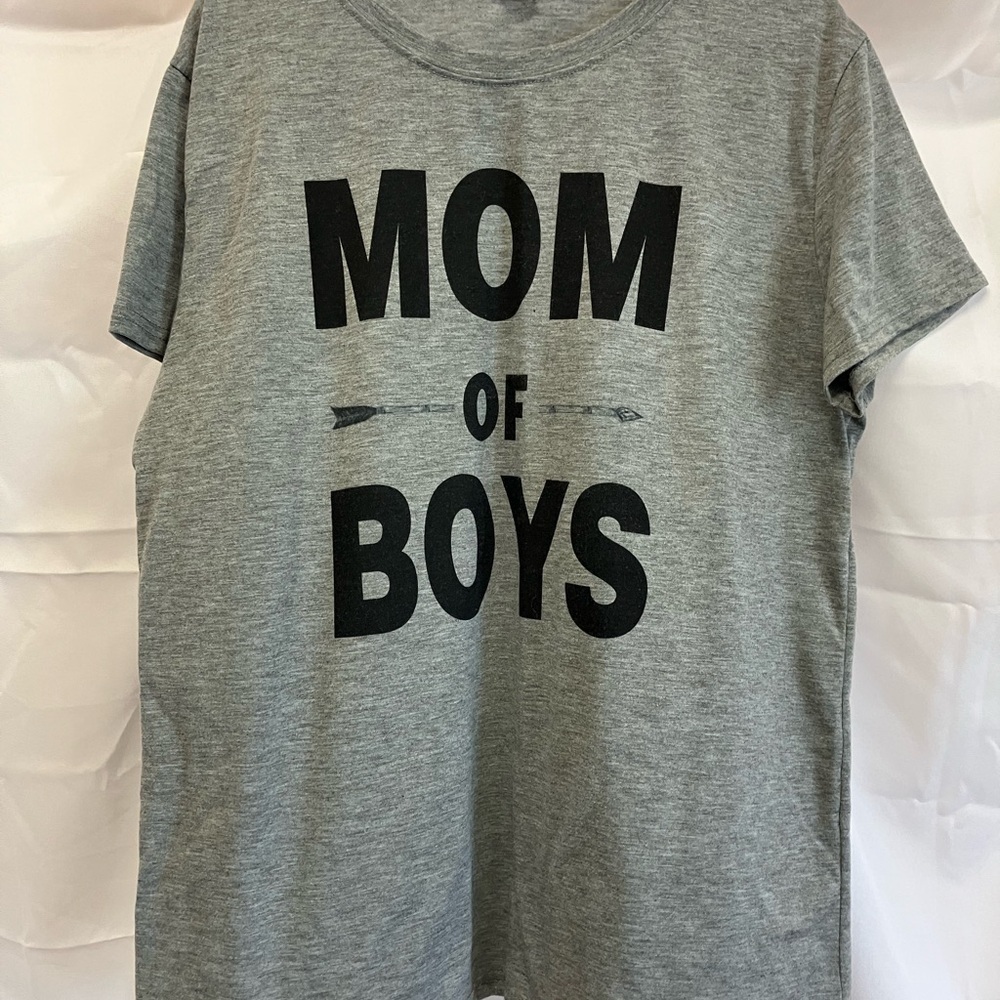 Gray 'Mom of Boys' Kids T-Shirt
